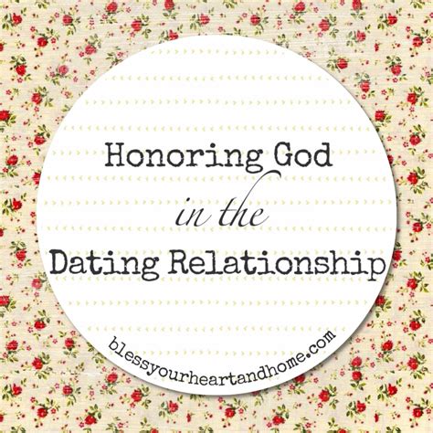 honoring god in a dating relationship